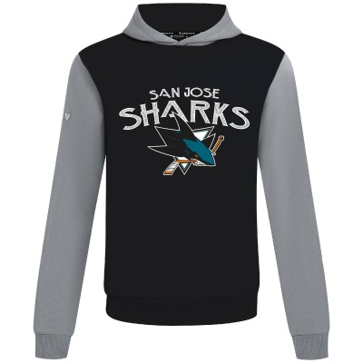 Толстовка San Jose Sharks Levelwear Black/Gray Ultimate Mission