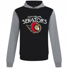 Ottawa Senators Levelwear Black/Gray Ultimate Mission Pullover Hoodie