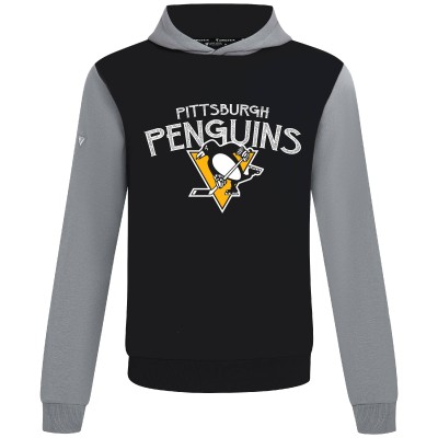 Pittsburgh Penguins Levelwear Black/Gray Ultimate Mission Pullover Hoodie