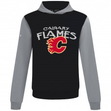 Calgary Flames Levelwear Black/Gray Ultimate Mission Pullover Hoodie