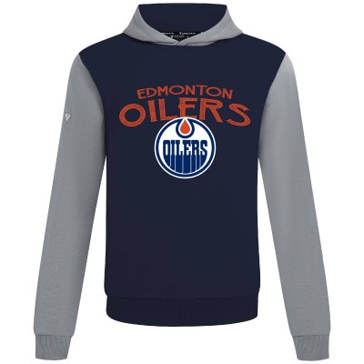 Edmonton Oilers Levelwear Navy/Gray Ultimate Mission Pullover Hoodie
