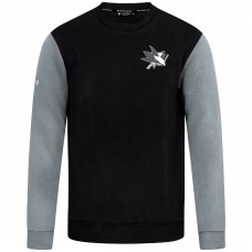 San Jose Sharks Levelwear Black/Gray Ultimate Response Sweatshirt San Jose Sharks Levelwear Black/Gray Ultimate Response Sweatshirt