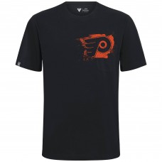 Футболка Philadelphia Flyers Levelwear Black Focal Blasted