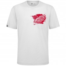Detroit Red Wings Levelwear White Focal Blasted T-Shirt