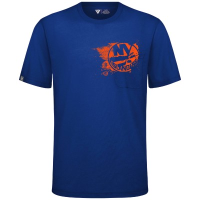 New York Islanders Levelwear Royal Focal Blasted T-Shirt