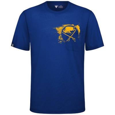 Buffalo Sabres Levelwear Royal Focal Blasted T-Shirt