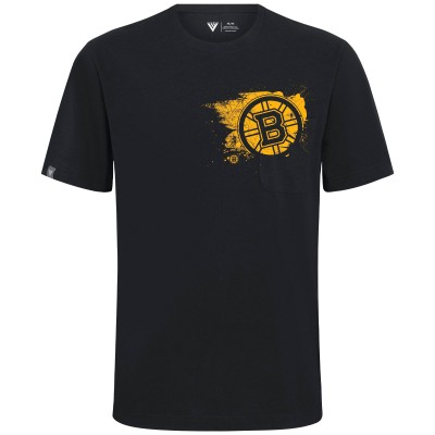 Футболка Boston Bruins Levelwear Black Focal Blasted