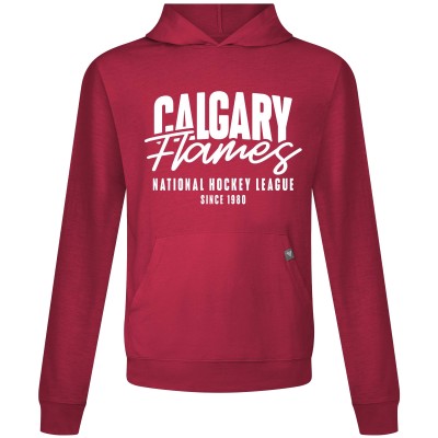 Calgary Flames Levelwear Red Relay Response Pullover Hoodie