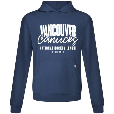 Vancouver Canucks Levelwear Navy Relay Response Pullover Hoodie