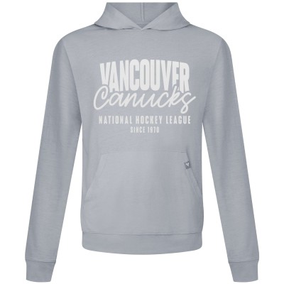 Vancouver Canucks Levelwear Gray Relay Response Pullover Hoodie