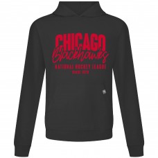 Толстовка Chicago Blackhawks Levelwear Black Relay Response