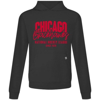 Толстовка Chicago Blackhawks Levelwear Black Relay Response