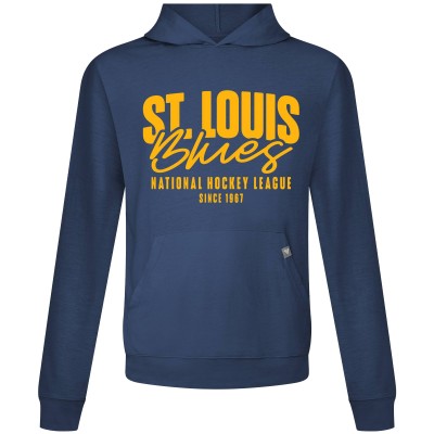 St. Louis Blues Levelwear Navy Relay Response Pullover Hoodie