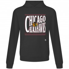 Толстовка Chicago Blackhawks Levelwear Black Relay Powerhouse
