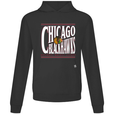 Толстовка Chicago Blackhawks Levelwear Black Relay Powerhouse