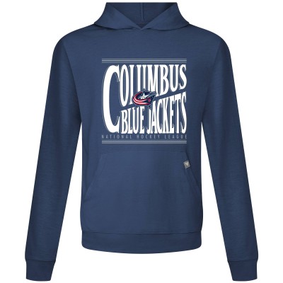 Columbus Blue Jackets Levelwear Navy Relay Powerhouse Pullover Hoodie