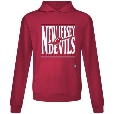 New Jersey Devils Levelwear Red Relay Powerhouse Pullover Hoodie