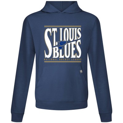 St. Louis Blues Levelwear Navy Relay Powerhouse Pullover Hoodie