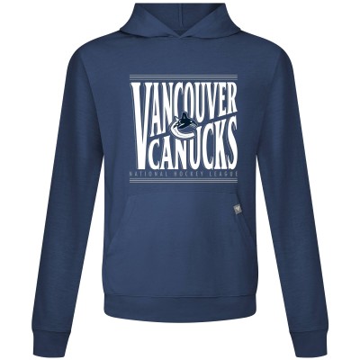 Vancouver Canucks Levelwear Navy Relay Powerhouse Pullover Hoodie