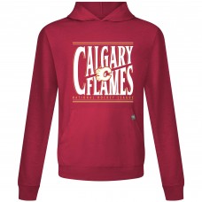 Calgary Flames Levelwear Red Relay Powerhouse Pullover Hoodie