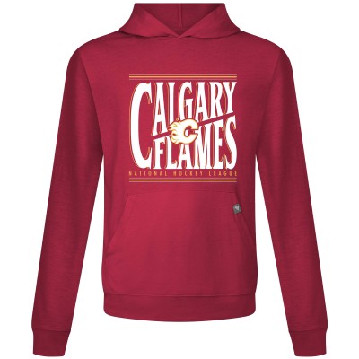 Calgary Flames Levelwear Red Relay Powerhouse Pullover Hoodie