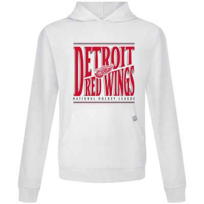 Detroit Red Wings Levelwear White Relay Powerhouse Pullover Hoodie