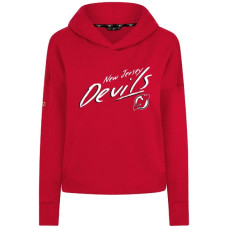 Женская толстовка New Jersey Devils Levelwear Red Sweet Sizzle Tri-Blend Cropped