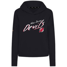 Женская толстовка New Jersey Devils Levelwear Black Sweet Sizzle Tri-Blend Cropped