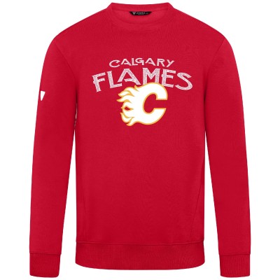 Calgary Flames Levelwear Red Zane Mission Sweatshirt