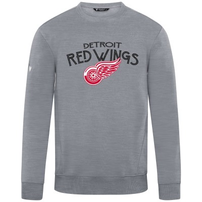 Detroit Red Wings Levelwear Gray Zane Mission Sweatshirt