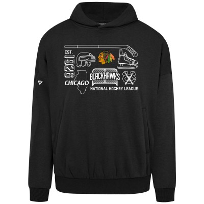 Толстовка Chicago Blackhawks Levelwear Black Contact Campaign