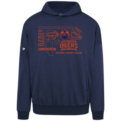Толстовка Edmonton Oilers Levelwear Navy Contact Campaign