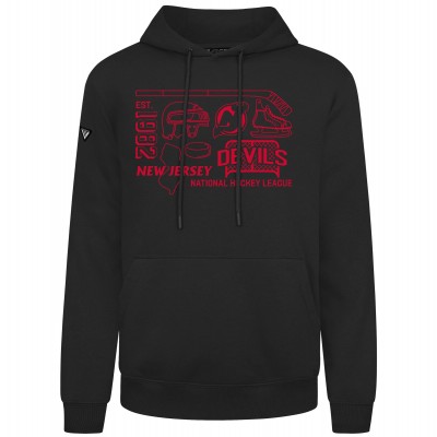 Толстовка New Jersey Devils Levelwear Black Podium Campaign
