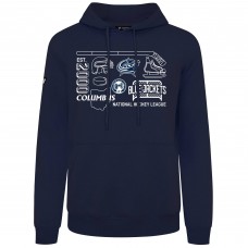 Columbus Blue Jackets Levelwear Navy Podium Campaign Pullover Hoodie