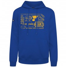 St. Louis Blues Levelwear Royal Podium Campaign Pullover Hoodie