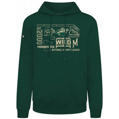 Толстовка Minnesota Wild Levelwear Green Podium Campaign