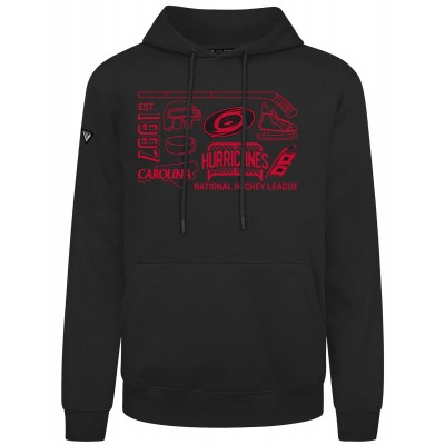 Толстовка Carolina Hurricanes Levelwear Black Podium Campaign