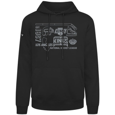 Толстовка Los Angeles Kings Levelwear Black Podium Campaign