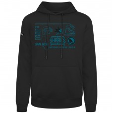 San Jose Sharks Levelwear Black Podium Campaign Pullover Hoodie San Jose Sharks Levelwear Black Podium Campaign Pullover Hoodie