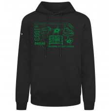 Dallas Stars Levelwear Black Podium Campaign Pullover Hoodie