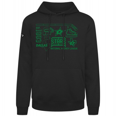 Dallas Stars Levelwear Black Podium Campaign Pullover Hoodie