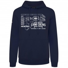 Montreal Canadiens Levelwear Navy Podium Campaign Pullover Hoodie Montreal Canadiens Levelwear Navy Podium Campaign Pullover Hoodie