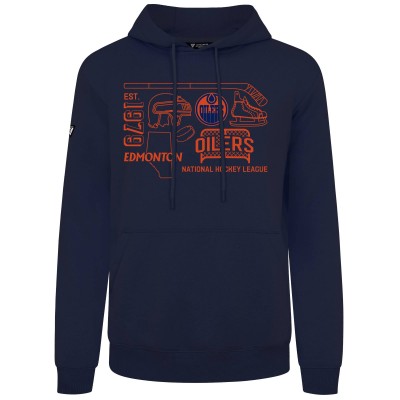 Толстовка Edmonton Oilers Levelwear Navy Podium Campaign
