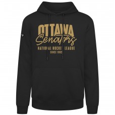 Ottawa Senators Levelwear Black Podium Response Pullover Hoodie