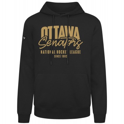 Ottawa Senators Levelwear Black Podium Response Pullover Hoodie