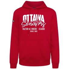 Ottawa Senators Levelwear Red Podium Response Pullover Hoodie