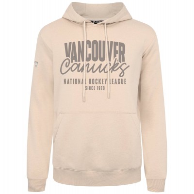 Vancouver Canucks Levelwear Khaki Podium Response Pullover Hoodie