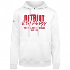 Detroit Red Wings Levelwear White Podium Response Pullover Hoodie