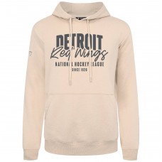 Detroit Red Wings Levelwear Khaki Podium Response Pullover Hoodie