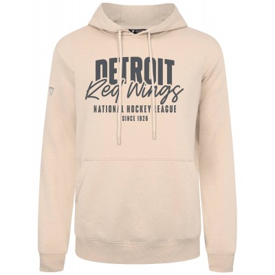 Detroit Red Wings Levelwear Khaki Podium Response Pullover Hoodie